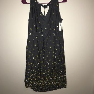 NWT Old Navy Floral Tie Neck Shift Sleeveless Dres